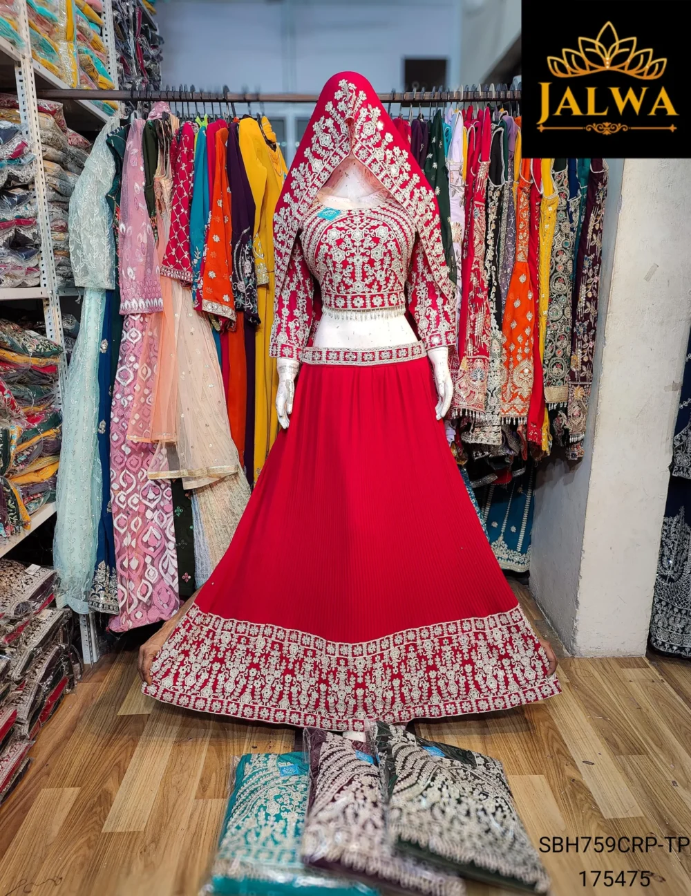 Lehenga Choli Crop-Top
