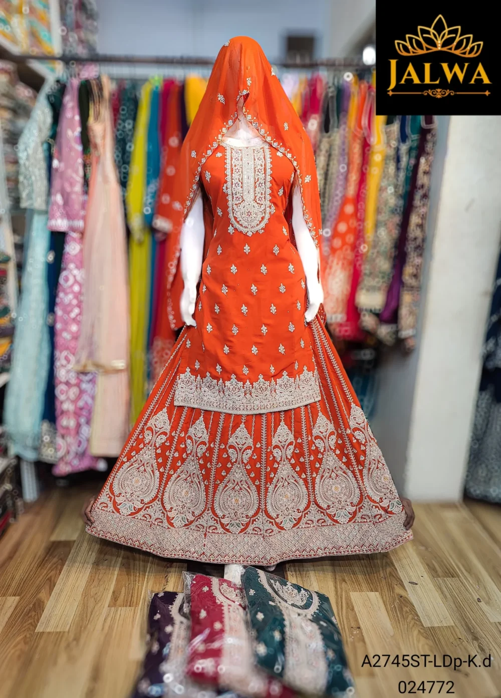 straight kurti lehenga