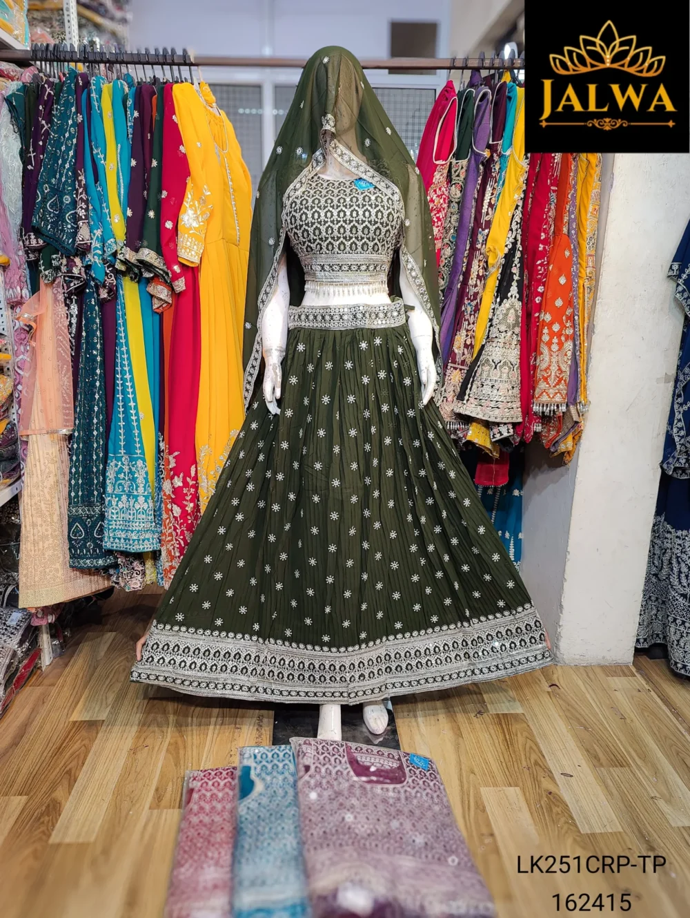 heavy embroidery lehenga choli
